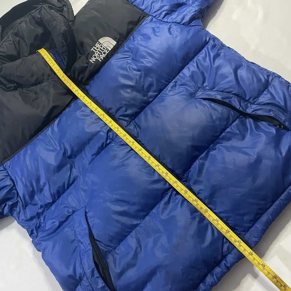 VTG 1998 The North Face Nuptse 700 Down Puffer Jacket‎ Blue Black Men's Large